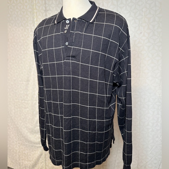 Haggar Golf Windowpane Quarter Button Down Size XL - Picture 5 of 6